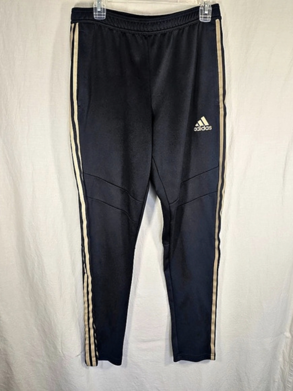 Adidas AEROREADY Black Gold 3 Stripe Training Pants Men’s M